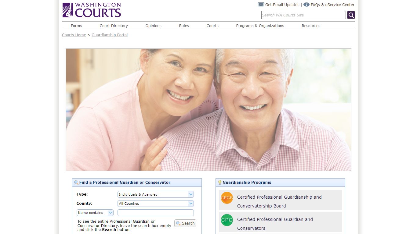 Washington State Courts - Guardian Portal